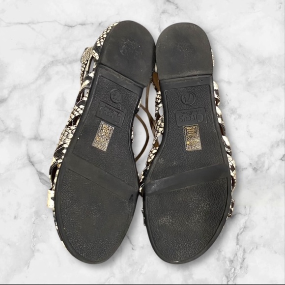 EUC Circus Sam Edelman Snakeskin Lace up Gladiator Sandals Size US 7 1/2 - Picture 6 of 6